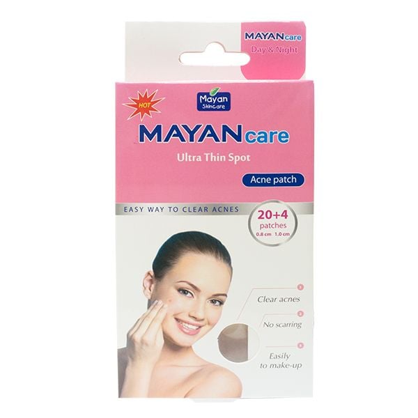 Miếng Dán Giảm Mụn, Giảm Sưng Tấy Đỏ Mayan Ultra Thin Spot