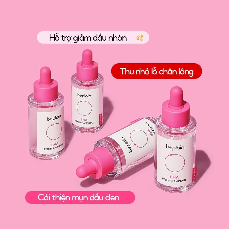 Tinh Chất BHA Beplain Hỗ Trợ Giảm Mụn, Dầu Nhờn BHA Peeling Ampoule 30ml