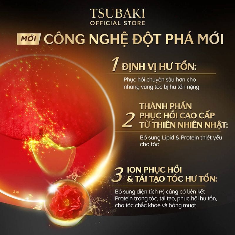 Dầu Xả Phục Hồi Hư Tổn Nặng, Giảm Gãy Rụng Tóc Tsubaki Premium EX Intensive Repair Conditioner Treatment 490ml