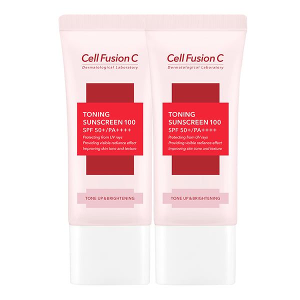 [Hộp 2 Tuýp 35ml] Kem Chống Nắng Nâng Tông Cell Fusion C Toning Sunscreen 100 SPF 50+/PA++++