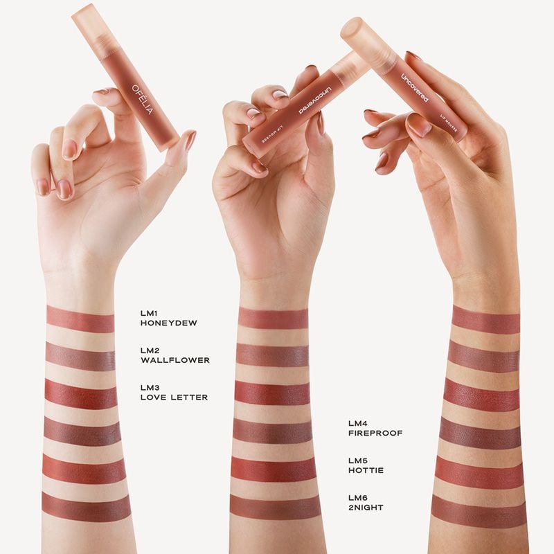 Son Kem Lì, Mịn Môi, Lâu Trôi OFÉLIA Uncovered Lip Mousse 4.3g