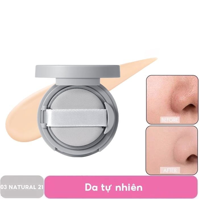 Phấn Nước Che Phủ Hoàn Hảo, Mỏng Nhẹ Tự Nhiên Romand NU Zero Cushion SPF24/PA++ 15g