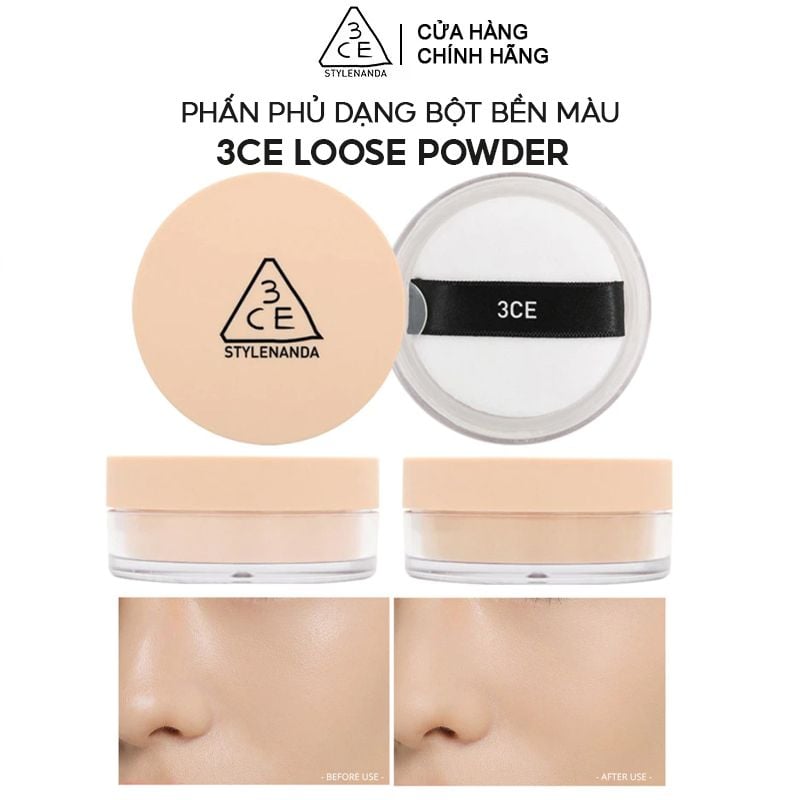 Phấn Phủ Dạng Bột Bền Màu 3CE Loose Powder 8.5g