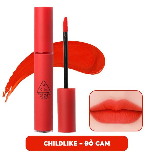 Son Kem Lì 3CE Lên Màu Chuẩn Velvet Lip Tint 4g