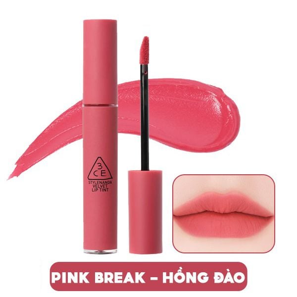 Son Kem Lì, Lên Màu Chuẩn 3CE Velvet Lip Tint 4g