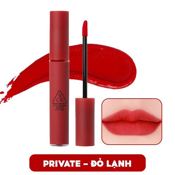 Son Kem Lì, Lên Màu Chuẩn 3CE Velvet Lip Tint 4g