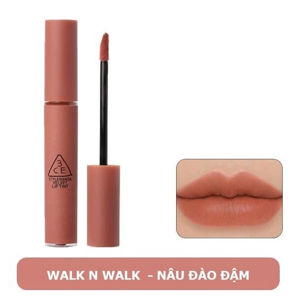 Son Kem Lì, Lên Màu Chuẩn 3CE Velvet Lip Tint 4g