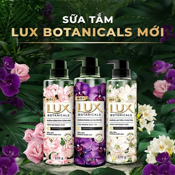  Sữa Tắm LUX Hương Nước Hoa Sáng Mịn Da Botanicals 