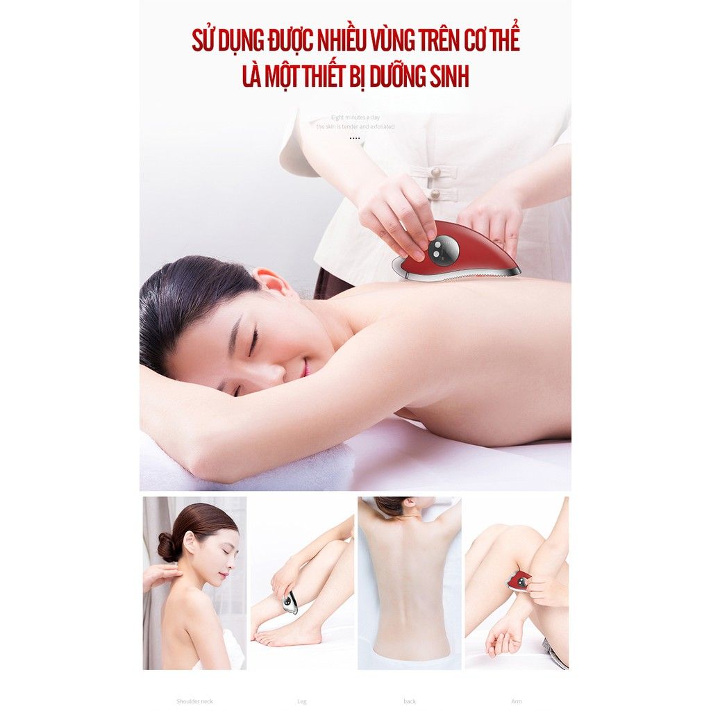 Máy Massage Chăm Sóc Da Mặt Đa Chức Năng K.Skin Vline Facial Massage Machine Red KD817