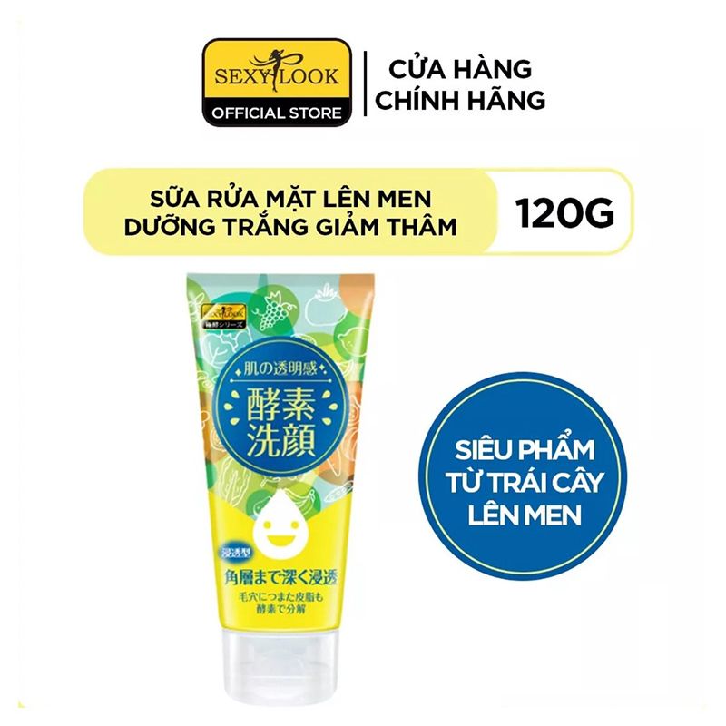 Sữa Rửa Mặt Lên Men Làm Sạch Sâu, Hỗ Trợ Dưỡng Da Trắng Sáng Sexylook Facial Cleanser 120g #DƯỠNG TRẮNG GIẢM THÂM