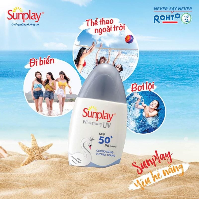 Kem Chống Nắng Sunplay Dạng Sữa Dưỡng Trắng Da Whitening UV SPF50+/PA++++ 30g