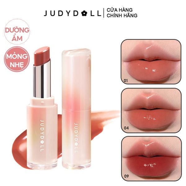  Son Dưỡng Có Màu Judydoll Làm Mềm Môi Watery Glow Lipstick 3g 