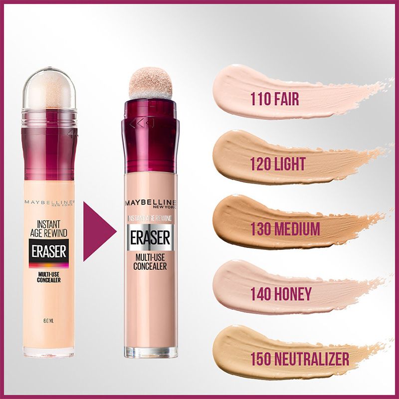 Bút Che Khuyết Điểm Maybelline Đa Năng Che Phủ Hoàn Hảo Instant Age Rewind Eraser Multi-Use Concealer SPF 30 6ml