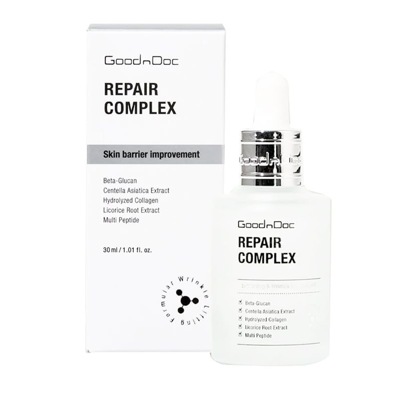 Serum GoodnDoc Tinh Chất Dưỡng Ẩm, Làm Dịu Và Phục Hồi Da, Ngăn Ngừa lão Hóa GoodnDoc Repair Complex 30ml