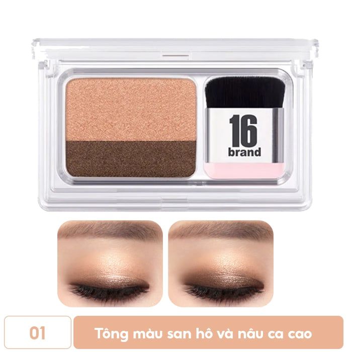 Bảng Màu Mắt Và Cọ Tiện Dụng 16Brand Eye Magazine