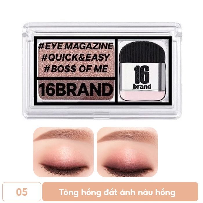 Bảng Màu Mắt Và Cọ Tiện Dụng 16Brand Eye Magazine