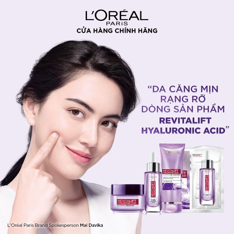 Sữa Rửa Mặt L'oreal Cấp Ẩm Revitalift Hyaluronic Acid Hydrating Gel Cleanser 100ml