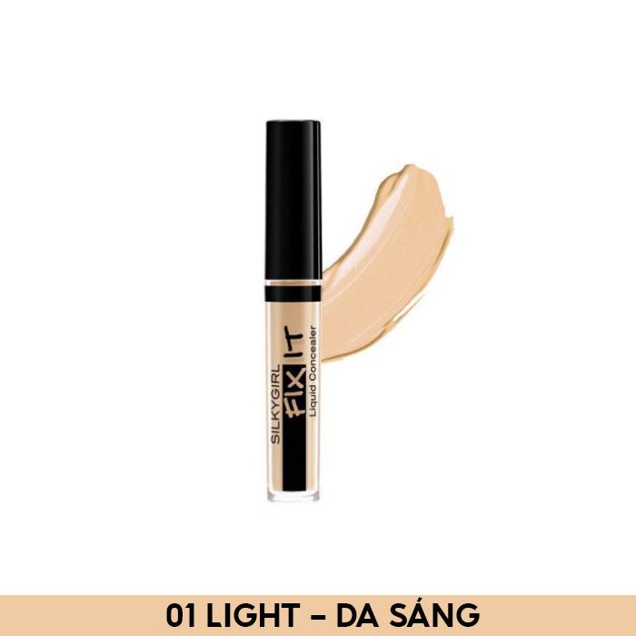 Kem Che Khuyết Điểm Che Phủ Mịn Mượt Silkygirl Fix It Liquid Concealer 2ml