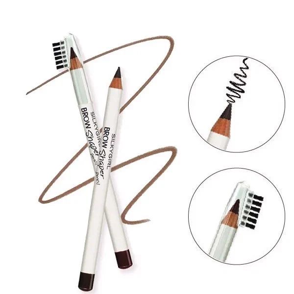 Chì Kẻ Mày Kèm Chổi Tiện Dụng, Dễ Vẽ Silkygirl Brow Shaper Pencil 1.14g