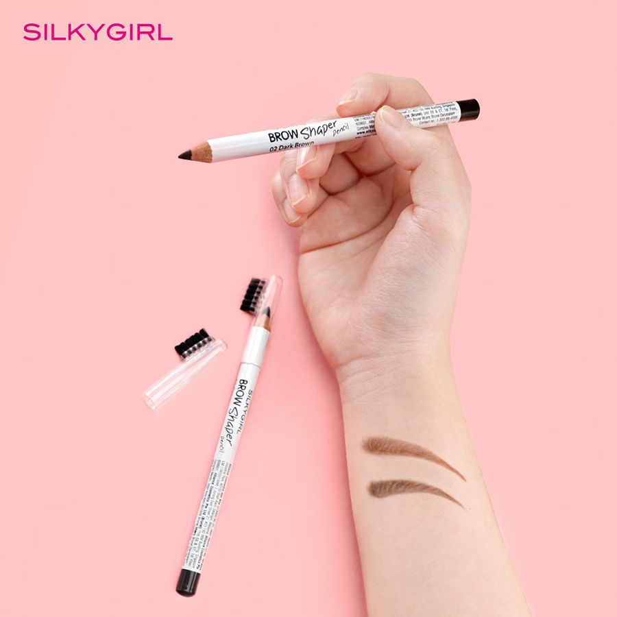 Chì Kẻ Mày Kèm Chổi Tiện Dụng, Dễ Vẽ Silkygirl Brow Shaper Pencil 1.14g