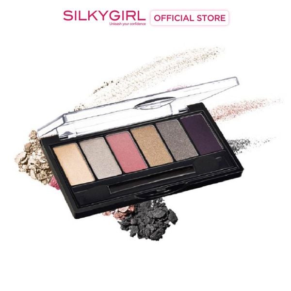  Bảng Phấn Mắt 6 Màu Silkygirl Xinh Xắn Cho Đôi Mắt Lung Linh Truly Nude Eye Shadow Palette 6g 