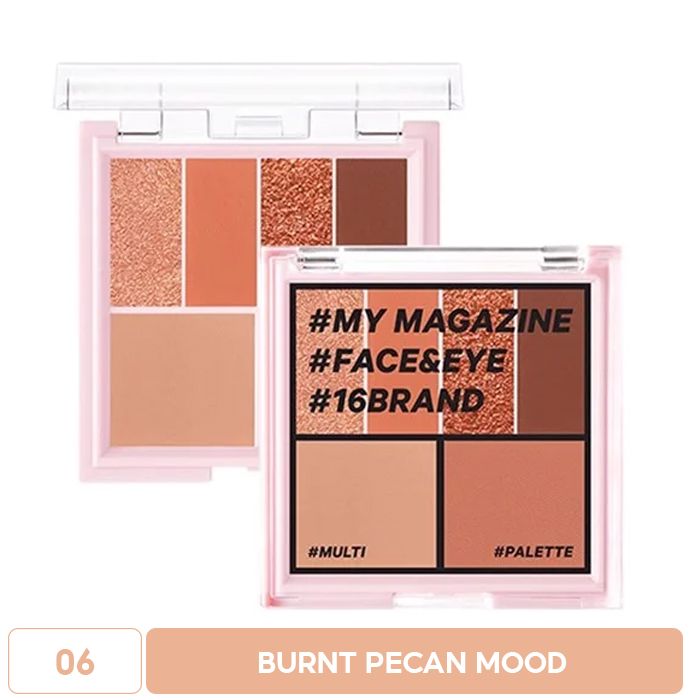 [FACE & EYE 6 IN 1] Bảng Phấn Mắt, Má Hồng, Tạo Khối Đa Chức Năng 16Brand My Magazine