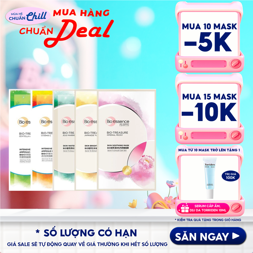 Mặt Nạ Tinh Chất Dưỡng Trắng, Cấp Ẩm, Chống Lão Hóa Bio-essence Bio-Treasure Mask 20ml