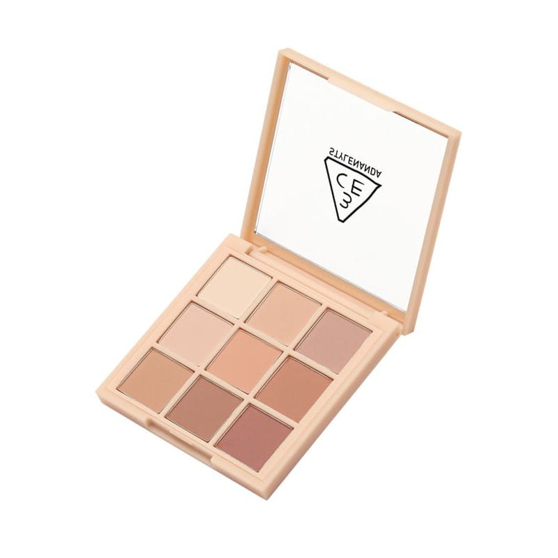 Bảng Phấn Mắt 9 Ô Màu Lì Siêu Xinh 3CE Multi Eye Palette - Dear Nude 8.5g (hàng sắp về)