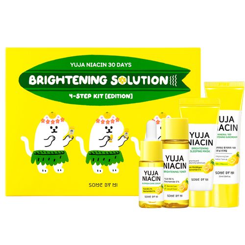 [4 Items] Bộ Kit Dưỡng Trắng Da Chiết Xuất Trái Thanh Yên Some By Mi Yuja Niacin 30Days Brightening Solution 4-Step Kit (Edition)