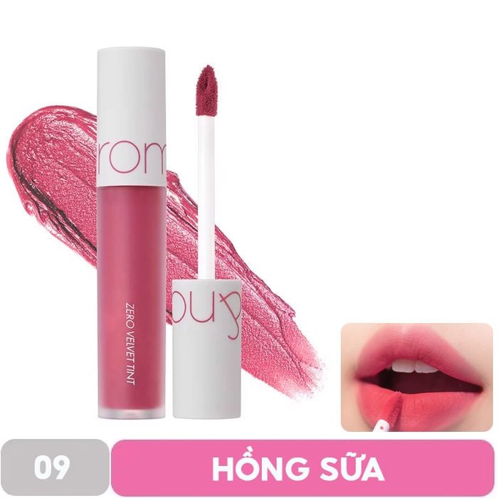 [MÀU 1-30] Son Kem Lì Romand Cực Nhẹ Môi Zero Velvet Tint 5.5g