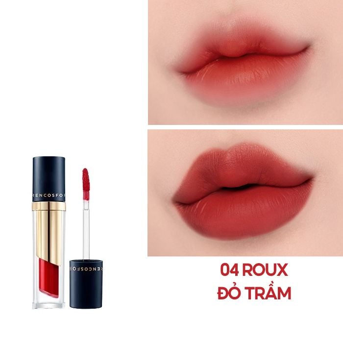 Son Kem Hàn Quốc Siêu Lì, Mịn Mượt, Lên Màu Chuẩn Forencos Tattoo Clair Velvet Tint 4g #16 RULER