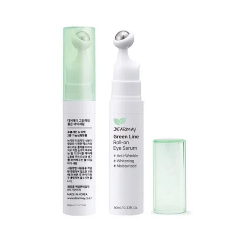 Serum Dearmay Thanh Lăn Mắt Cải Thiện Nếp Nhăn, Dưỡng Sáng Vùng Da Mắt Green Line Roll-on Eye Serum 10ml