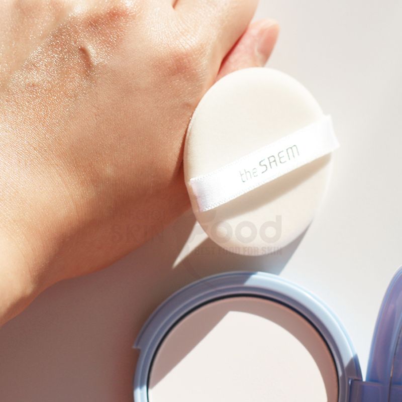 Phấn Phủ The Saem Dạng Nén Kiềm Dầu, Giúp Da Mịn Màng Saemmul Perfect Pore Pact 12g