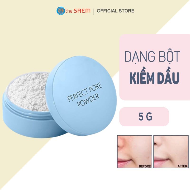 Phấn Phủ Dạng Bột Kiểm Soát Nhờn The Saem Saemmul Perfect Pore Powder 5g