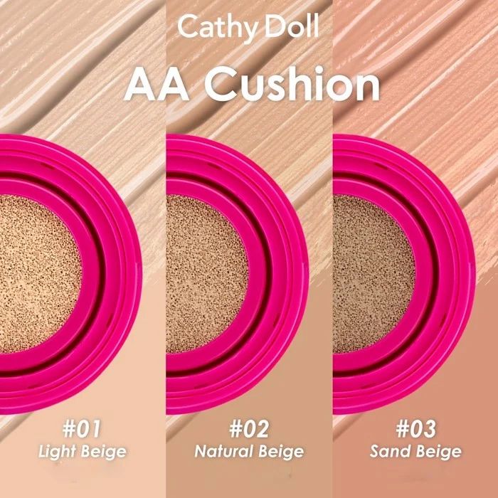 Phấn Nước Trang Điểm Che Phủ Hoàn Hảo Cathy Doll AA Matte Cushion SPF50 Acne And Sebum Control 10g