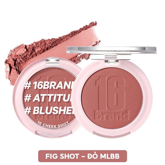 Phấn Má Hồng Dạng Nén Xinh Xắn 16Brand Cheek Shot 6g