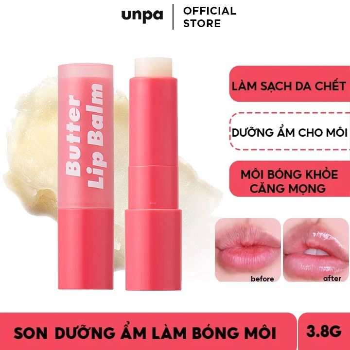 Son Dưỡng Môi Dưỡng Ẩm Cho Môi Mềm Mại Unpa Bubi Bubi Butter Lip Balm 3.8g