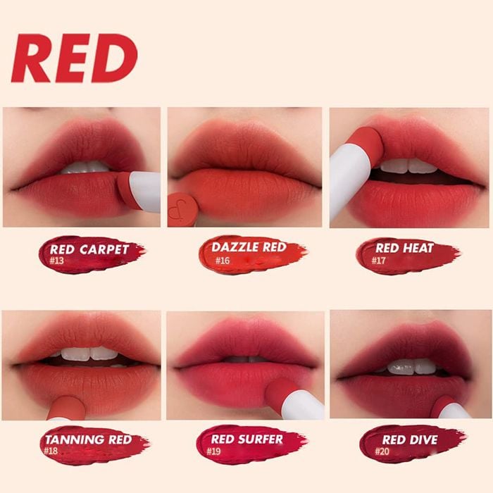 Son Thỏi Lì, Lên Màu Siêu Xinh Romand Zero Matte Lipstick 3g