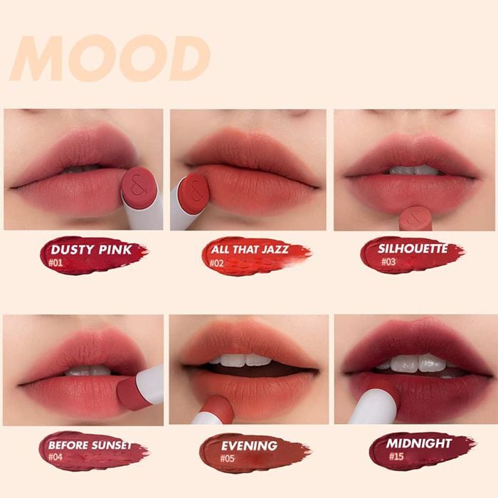 Son Thỏi Lì, Lên Màu Siêu Xinh Romand Zero Matte Lipstick 3g