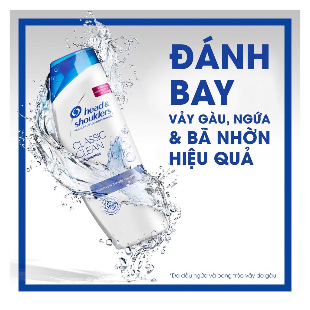 Dầu Gội Làm Sạch Da Đầu, Giảm Gàu, Dưỡng Ẩm Head & Shoulders Pyrithione Zinc Dandruff Daily Shampoo