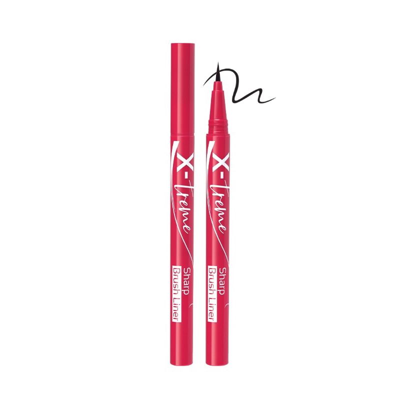 Bút Kẻ Mắt Nước Siêu Mảnh Silkygirl X-Treme Sharp Brush Liner #01 Extreme Black 0.5ml