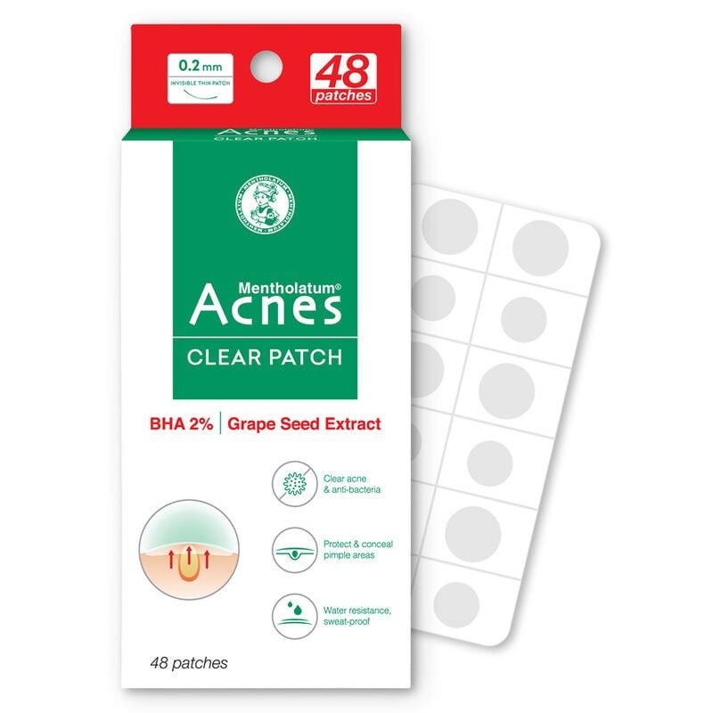 [24 MIẾNG - 48 MIẾNG] Miếng Dán Mụn Acnes Clear Patch