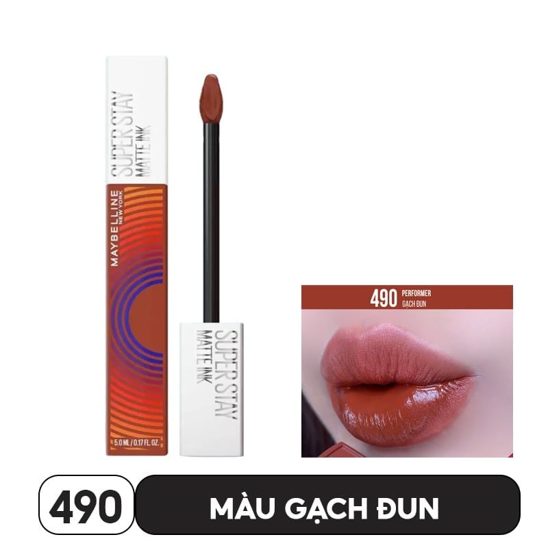 Son Kem Lì Maybelline Lên Màu Chuẩn, Lâu Trôi New York Superstay Matte Ink City Edition 5ml