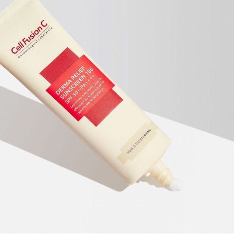 Kem Chống Nắng Cell Fusion C Dịu Nhẹ, An Toàn Cho Mọi Loại Da  Derma Relief Sunscreen 100 SPF50+/PA++++