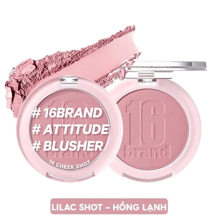 Phấn Má Hồng Dạng Nén Xinh Xắn 16Brand Cheek Shot 6g