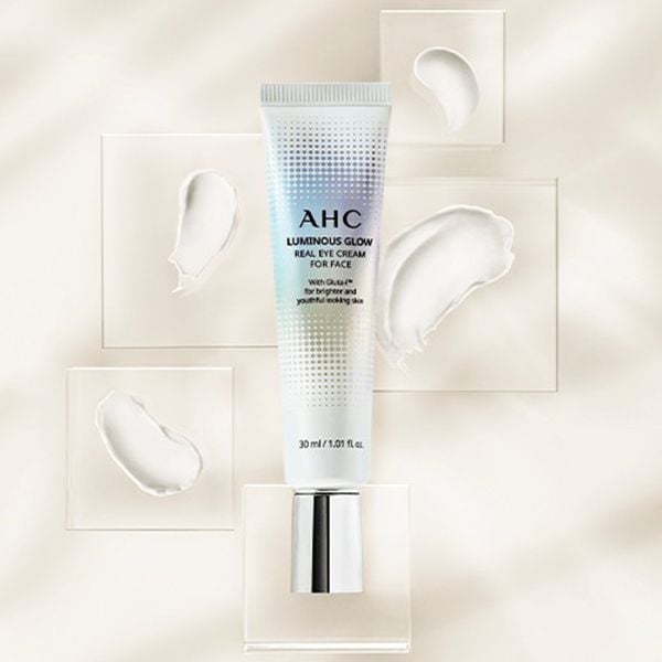 Kem Dưỡng Mắt AHC Cải Thiện Nếp Nhắn, Hỗ Trợ Dưỡng Sáng Da Luminous Glow Real Eye Cream For Face 30ml