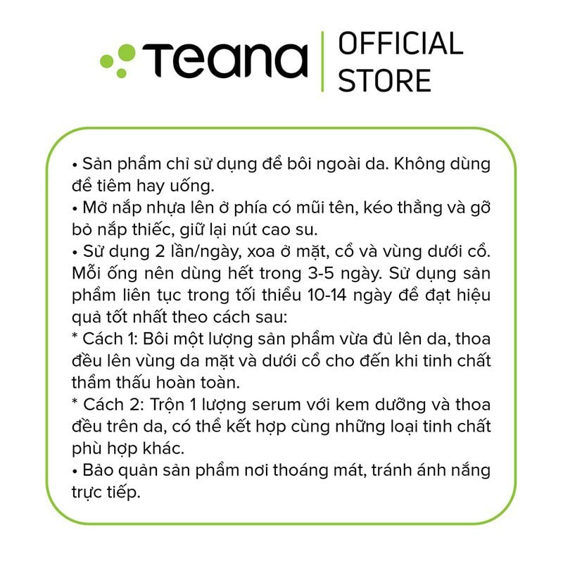 Serum Teana Hỗ Trợ Dưỡng Sáng Da, Mờ Thâm Nám Super Peptides ASAP Skin Tone Correction Serum