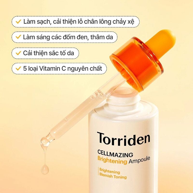 Tinh Chất Torriden Vitamic C Sáng Mịn Da Cellmazing Brightening Ampoule 30ml