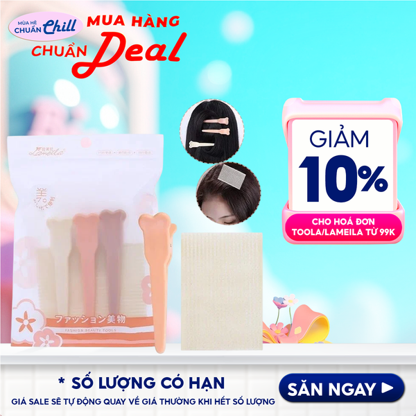 [NHẬP KHẨU][Set 5 Món] Kẹp Tóc Mỏ Vịt & Miếng Dán Tóc Mái Lameila C283