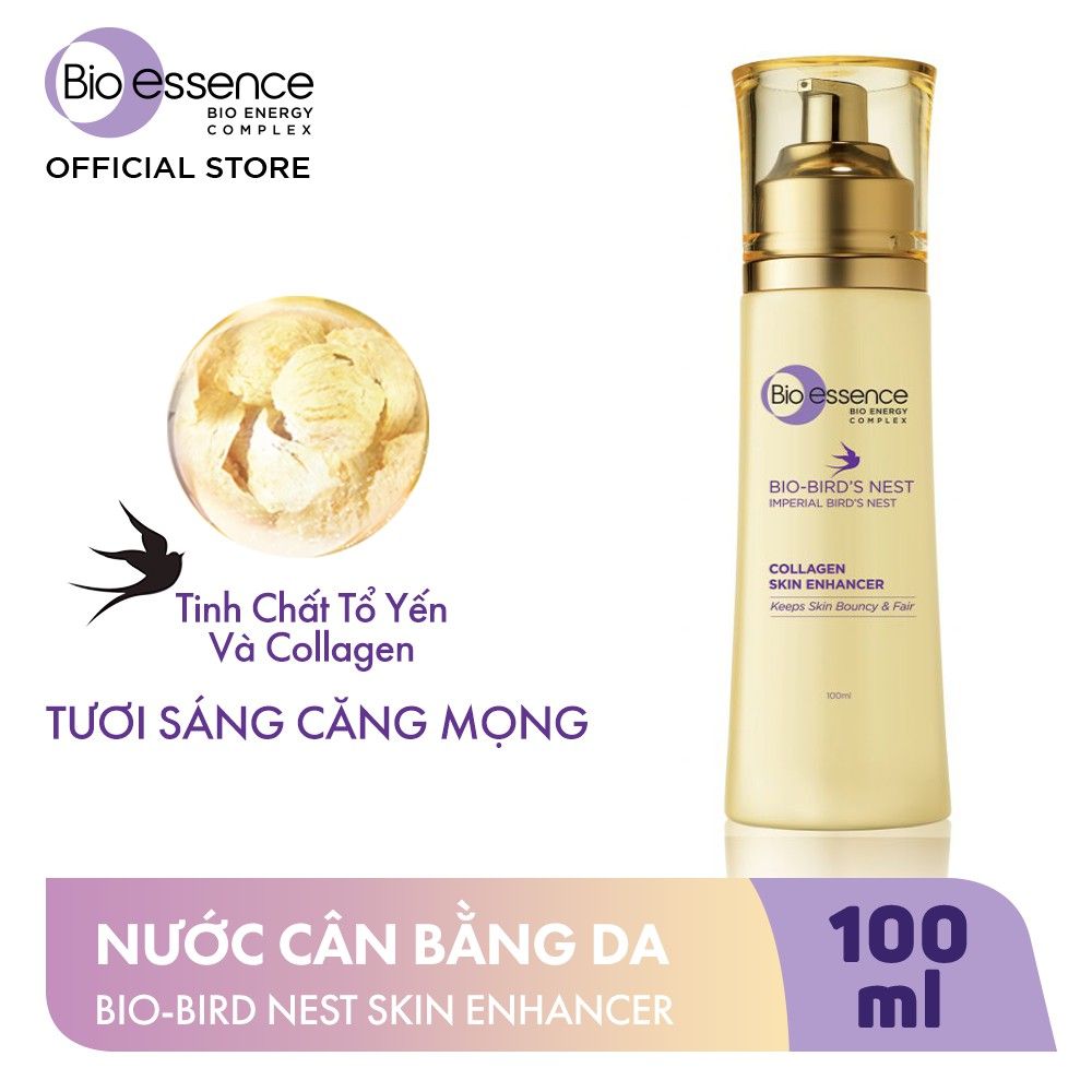 Nước Hoa Hồng Tinh Chất Tổ Yến Bio-essence Bio-Bird's Nest Collagen Skin Enhancer 100ml